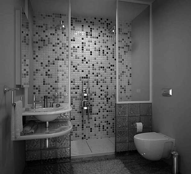 bad-fliesen-ideen-mosaik-26 Fürdőszoba csempe ötletek mozaik