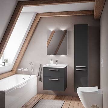 badezimmer-ideen-fur-kleine-bader-mit-schrage-79_7 Fürdőszoba ötletek kis fürdőszoba lejtős
