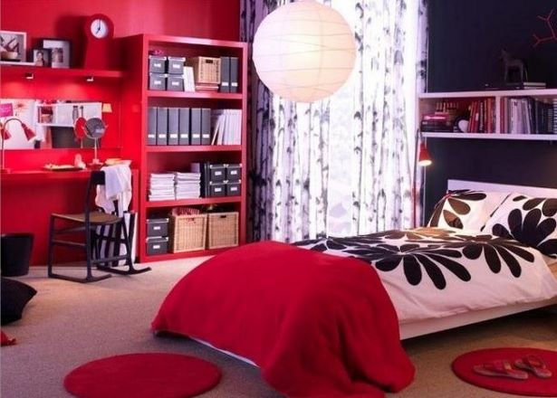 Tini szoba lány piros