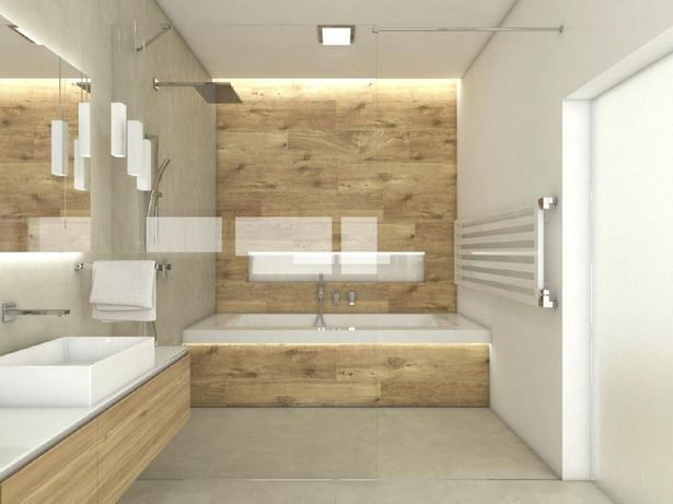 Modern fürdőszoba bézs