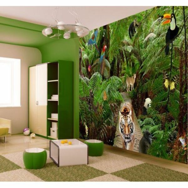 dschungel-kinderzimmer-ideen-96 Jungle gyerekek szoba ötletek