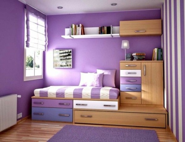 Tini szoba lány lila