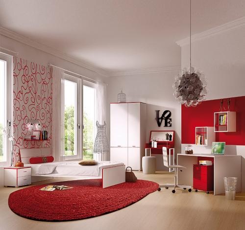 jugendzimmer-rot-wei-89_4 Ifjúsági szoba piros fehér