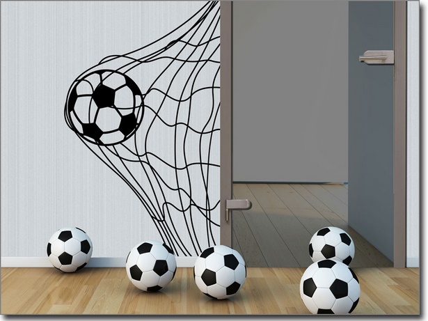 Gyermekszoba futball dekoráció