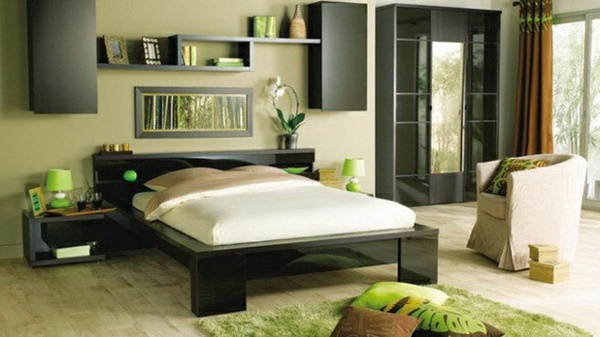 schlafzimmer-in-grn-gestalten-40_15 Tervezzen egy hálószoba zöld