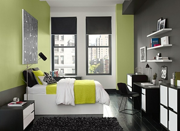 schlafzimmer-in-grn-gestalten-40_17 Tervezzen egy hálószoba zöld