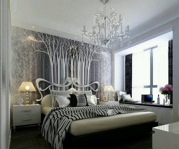 Gyönyörű dekoráció hálószoba