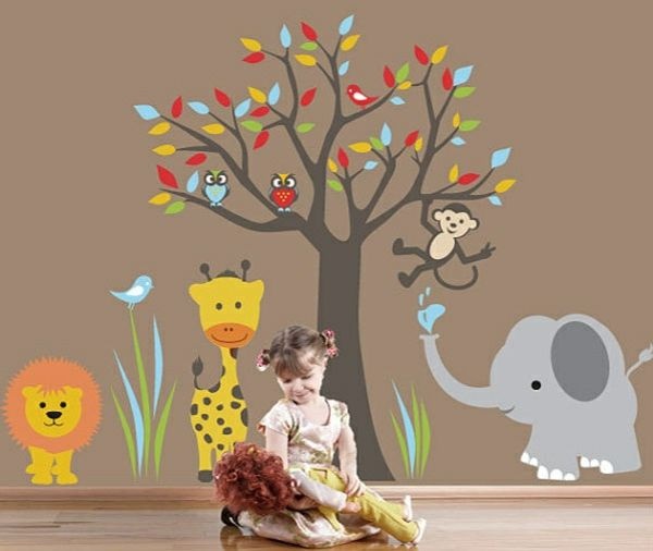 wanddeko-kinderzimmer-holz-36_16 Fali dekoráció gyermekszoba fa
