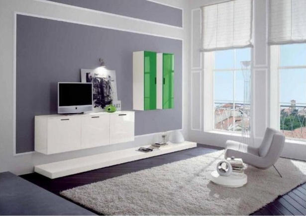 wandfarben-wohnzimmer-modern-81_10 Fal színek, nappali modern
