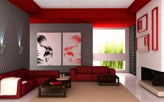 wohnzimmer-mit-farbe-gestalten-13_12 Design nappali színes
