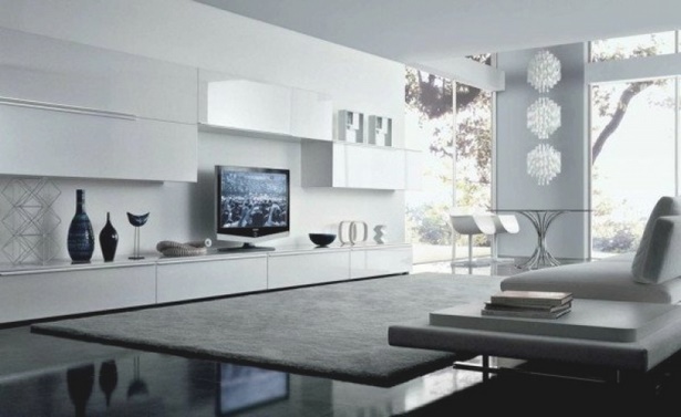 wohnzimmer-wei-modern-15 Nappali fehér modern