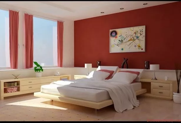 rote-wand-im-schlafzimmer-88_2-7 Piros fal a hálószobában