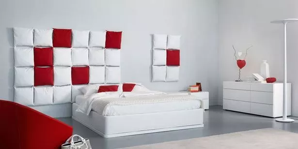 schlafzimmer-grau-rot-36-1 Hálószoba szürke piros