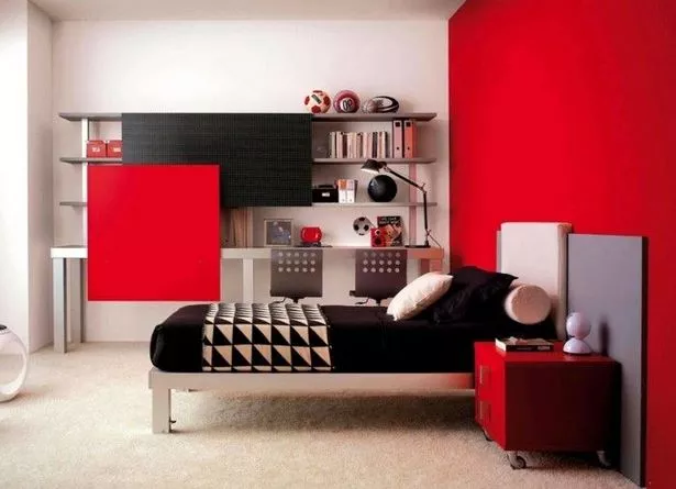 schlafzimmer-schwarz-rot-42_11-4 Hálószoba Fekete piros
