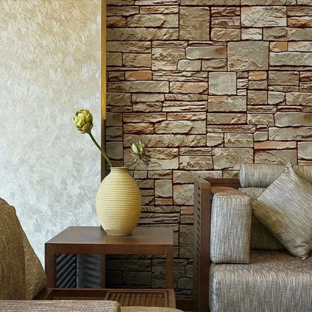 wohnzimmer-wandgestaltung-stein-90_14-6 Nappali fal design kő
