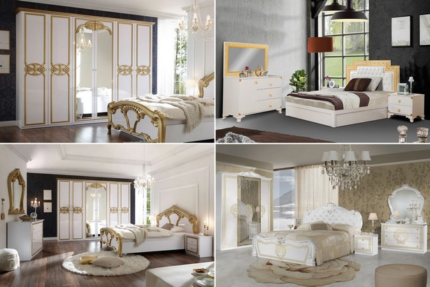 schlafzimmer-gold-weiss-001 Hálószoba arany fehér