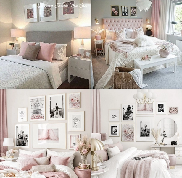 Hálószoba rózsaszín fehér