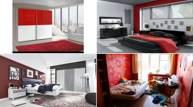 schlafzimmer-weiss-rot-001 Hálószoba fehér piros