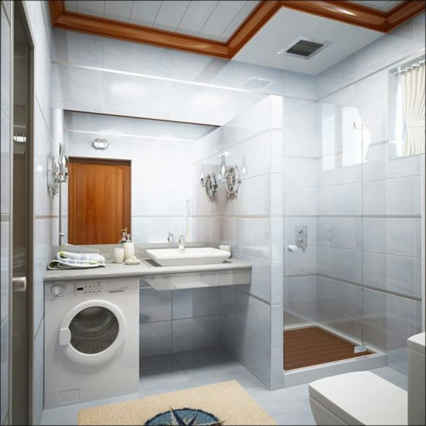 einrichtungsideen-fur-kleine-bader-58_18 Belsőépítészeti ötletek kis fürdőszobákhoz