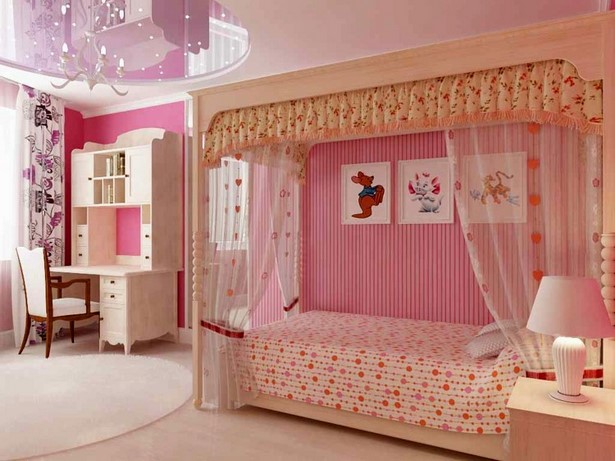 kinderzimmer-deko-prinzessin-28 Gyermek szoba dekoráció hercegnő