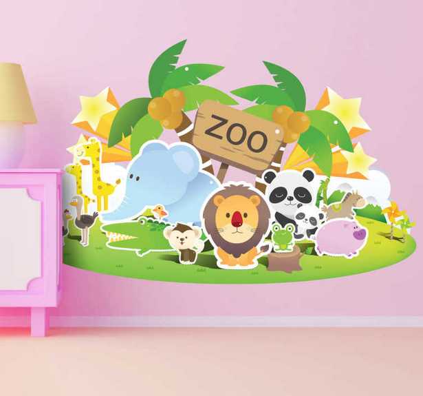 kinderzimmer-zoo-gestalten-98_16 Design gyermekszoba Állatkert