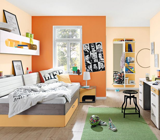 jugendzimmer-rot-orange-13_5 Ifjúsági szoba piros narancs