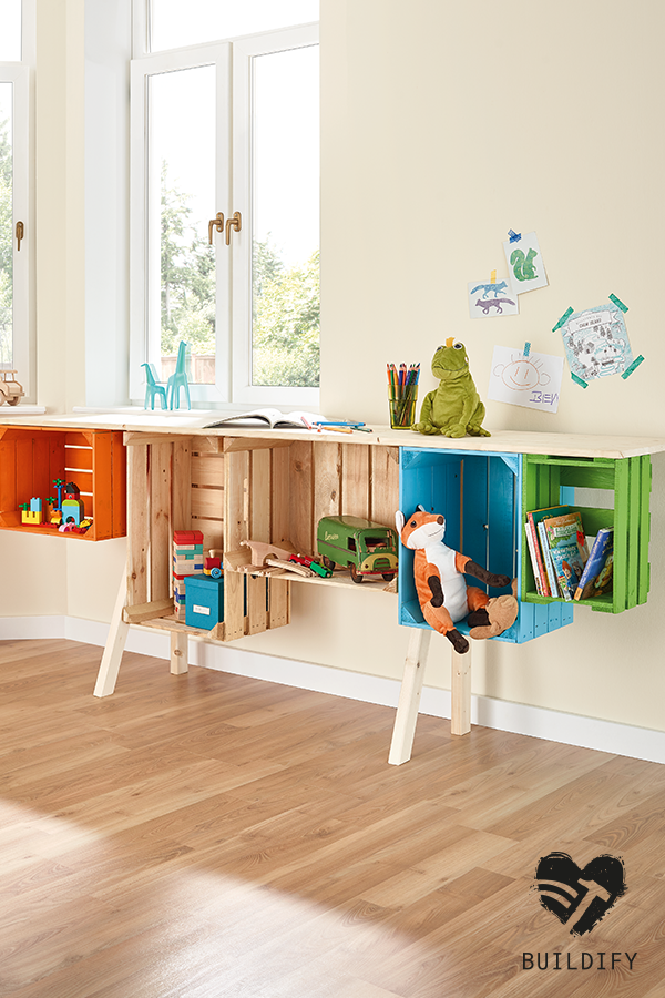 kinderzimmer-mobel-selbst-bauen-37 Gyermekszoba bútorok építése