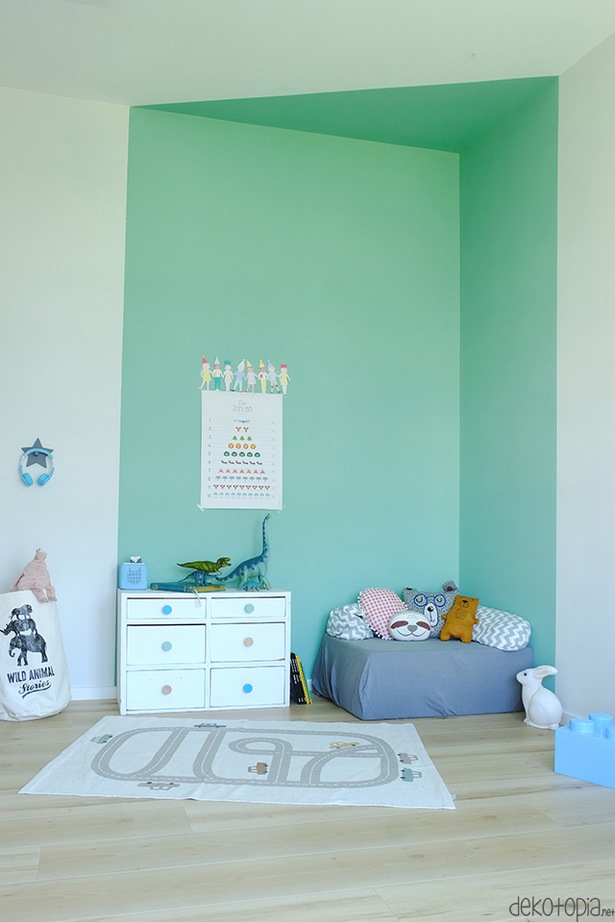 kinderzimmer-streichen-grun-16 A gyermekszobák zöld színűek