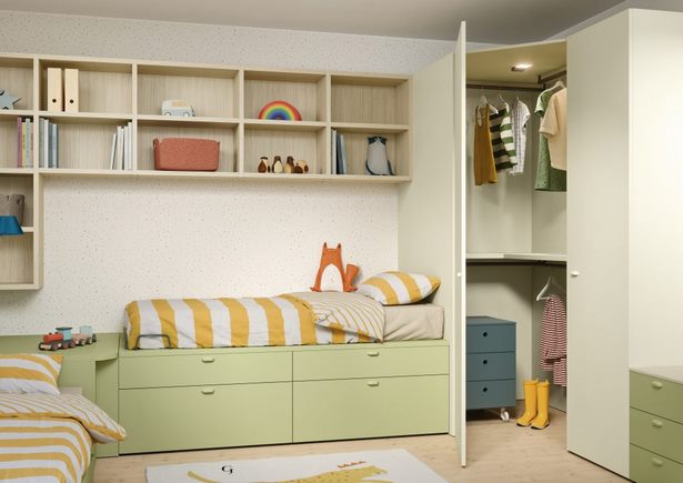 stauraum-schaffen-kinderzimmer-66_11 Hozzon létre tárhelyet a gyermekszobák számára