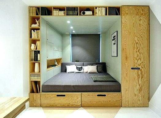 ideen-fur-ein-kleines-schlafzimmer-27 Ötletek egy kis hálószobához