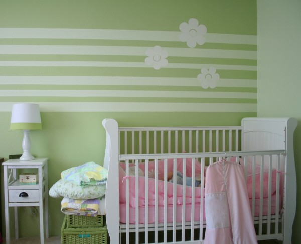 wandgestaltung-kinderzimmer-mit-farbe-25_18 Fali tervezés gyermekszoba színes