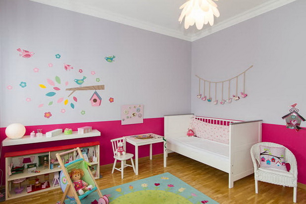 wandgestaltung-kinderzimmer-mit-farbe-25_8 Fali tervezés gyermekszoba színes