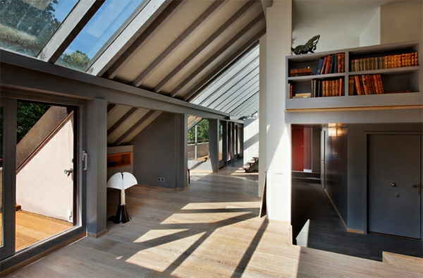 wohnideen-dachwohnung-09 Home design Ötletek tetőtéri lakás