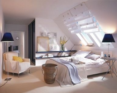 kleines-schlafzimmer-mit-dachschrge-gestalten-06_18 Kis hálószoba lejtős tető design