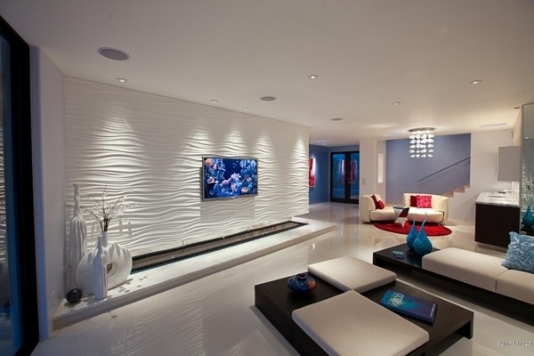 Modern fal színek nappali