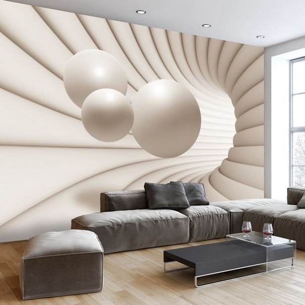 wandgestaltung-tapete-wohnzimmer-57 Fali dekoráció tapéta nappali