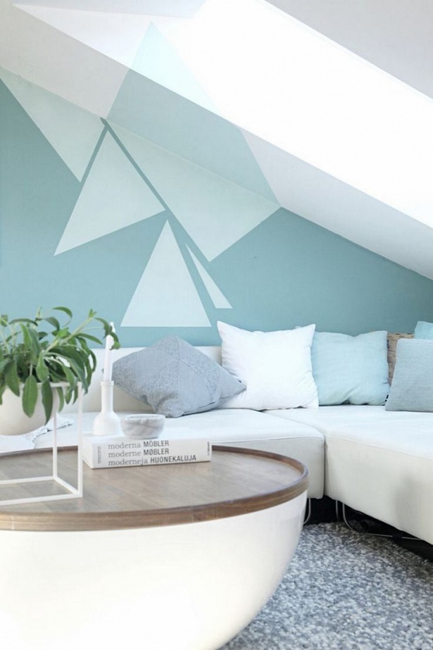 wandgestaltung-wohnzimmer-farbe-46 Fal design nappali színe