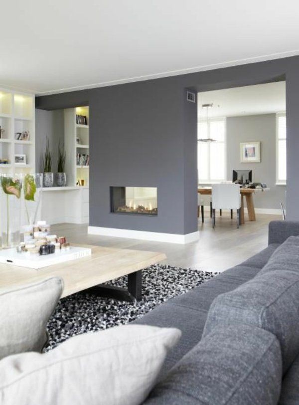 wandgestaltung-wohnzimmer-farbe-46_14 Fal design nappali színe