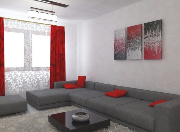wandgestaltung-wohnzimmer-grau-49_11 Fal tervezés nappali szürke