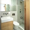 Modern kis fürdőszoba zuhanyzóval