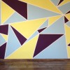 Háromszögek festése a falon