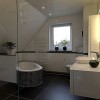 Design gyönyörű nappali fürdőszoba