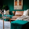 Fal színe zöld nappali