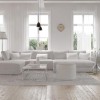 Fal színes nappali-fehér bútorok