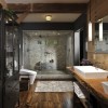Modern fürdőszoba fával