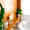 Zöld fürdőszoba dekoráció