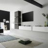 Modern nappali fekete fehér