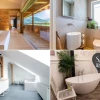 Fürdőszoba design vidéki ház