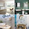 Fürdőszoba design mozaik csempe