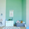 A gyermekszobák zöld színűek